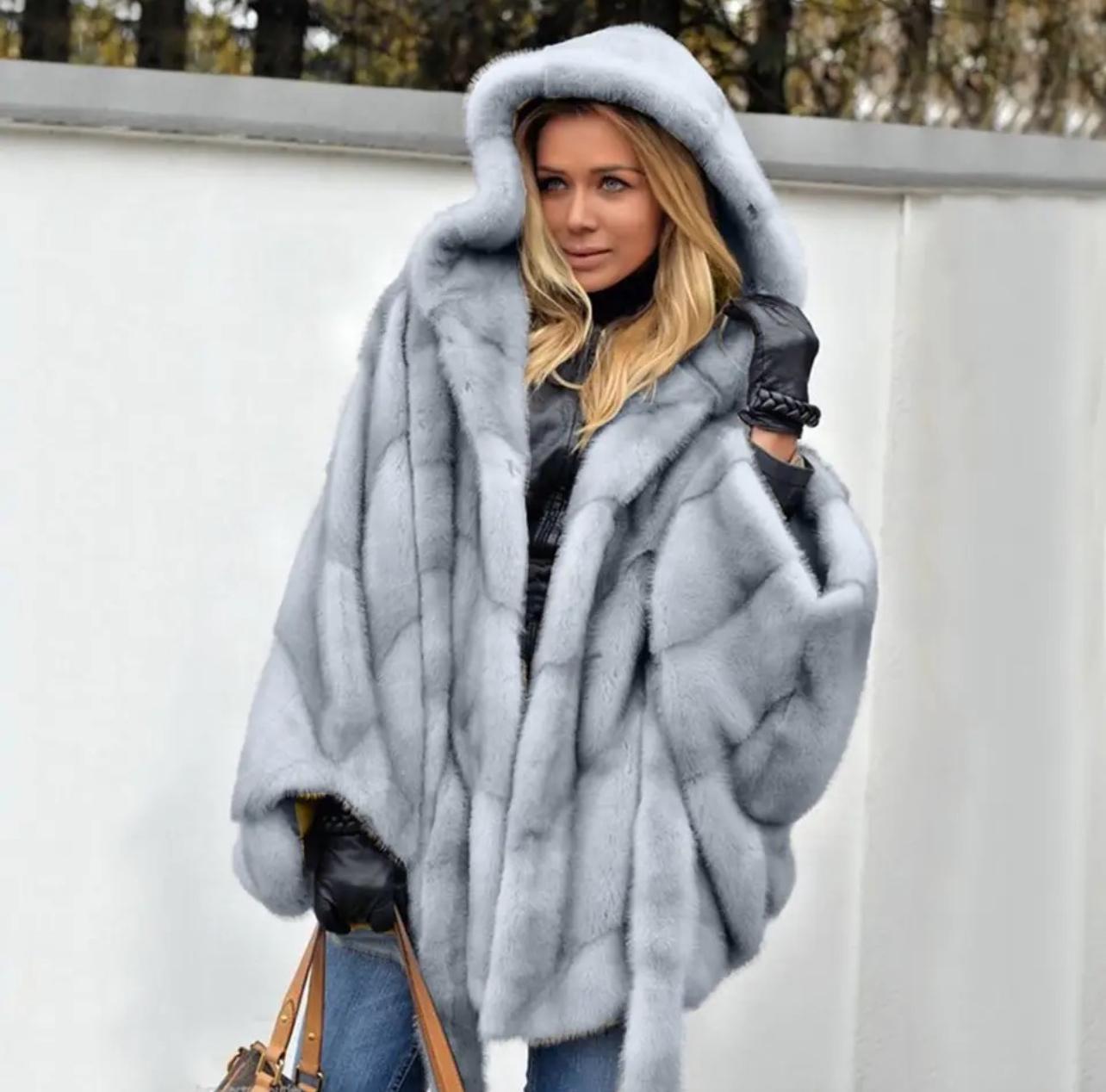 Amaya | Luxury Eco-Leather Hooded Jacket